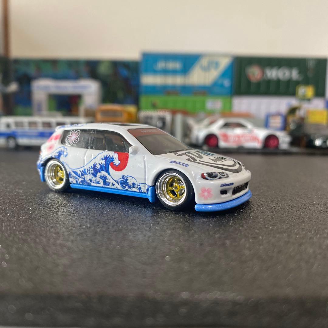 ホンダ シビック EG サクラ カスタム　+ カスタムアクリルケース