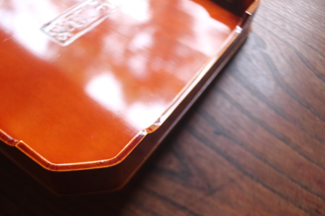 極小傷有！上質拭き漆の美しい春慶塗の大徳寺重（検懐石道具茶道具お重重箱