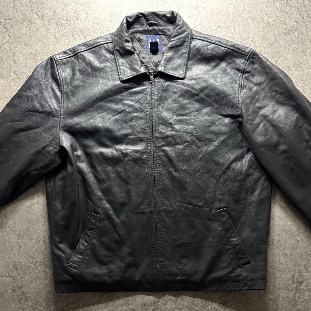 90s vintage】OLD GAP 3L シングルライダース レザー 本革