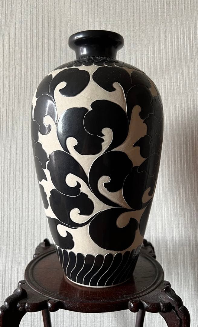 中国美術 磁州窯花瓶 花入 花器 置物