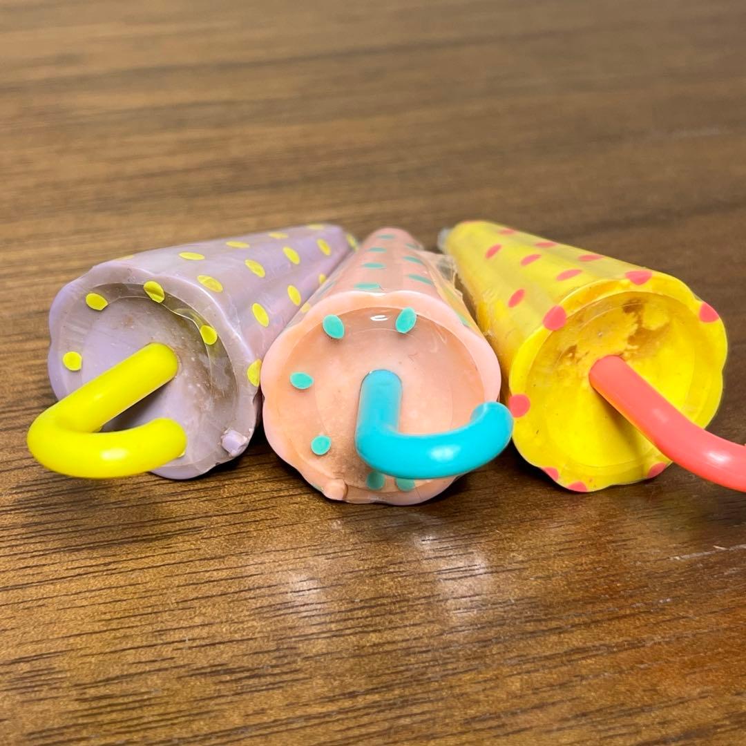 昭和レトロ　クツワ パラソル　3個セット 消しゴム 未使用