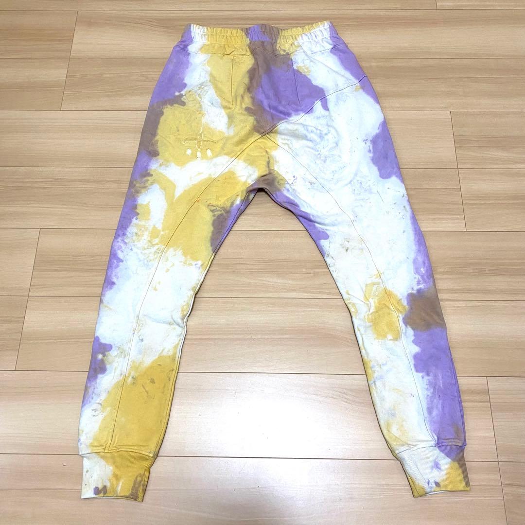 [美品]CVTVLISTカタリストサルエルパンツ白タイダイ2