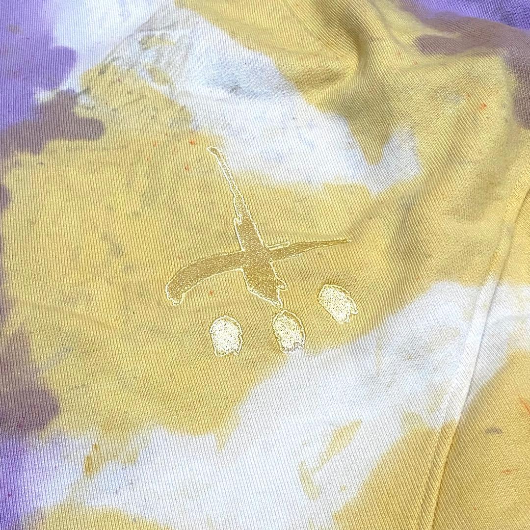 [美品]CVTVLISTカタリストサルエルパンツ白タイダイ2