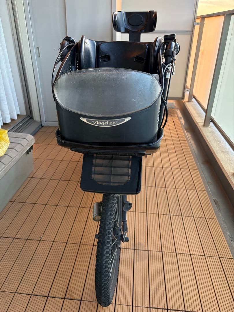 【引取限定】アンジェリーノプティットe／チャイルドシート／12.3Ah／現状渡し