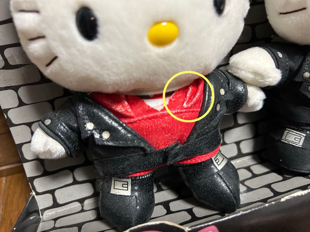 Sanrio Hello Kitty パンクカップルぬいぐるみ2体セット