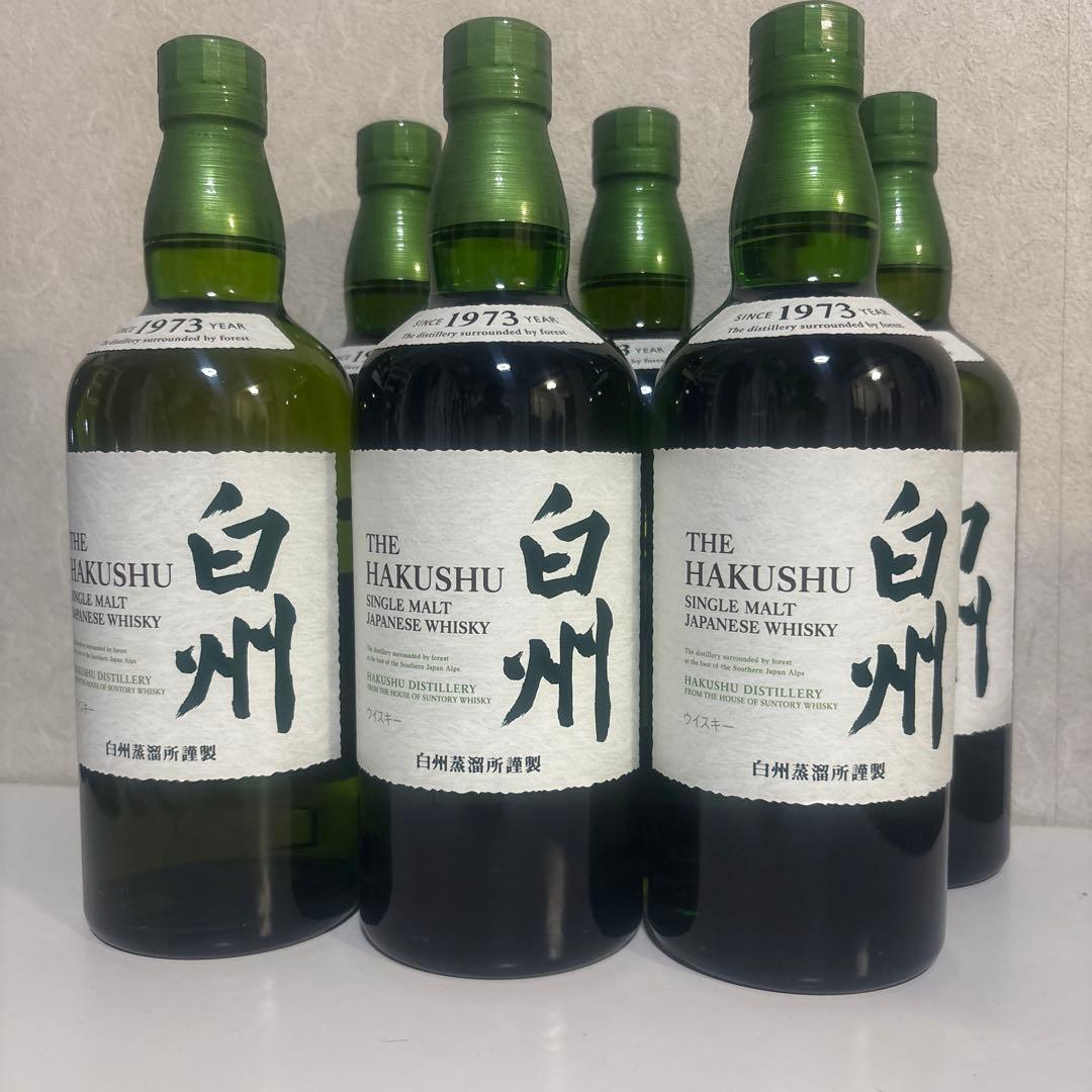 白州 シングルモルトウイスキー 1973年 700ml 箱付き】白州 シングルモルトウイスキー 1973年製700ml× 一本 - メルカリ