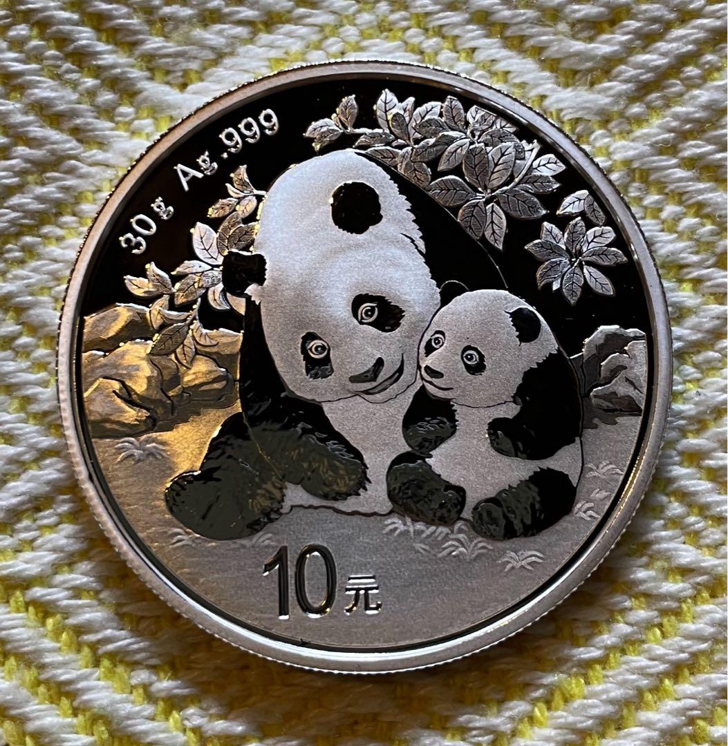 2024年 純銀 パンダ銀貨 30g 中国 10元 シルバーコイン