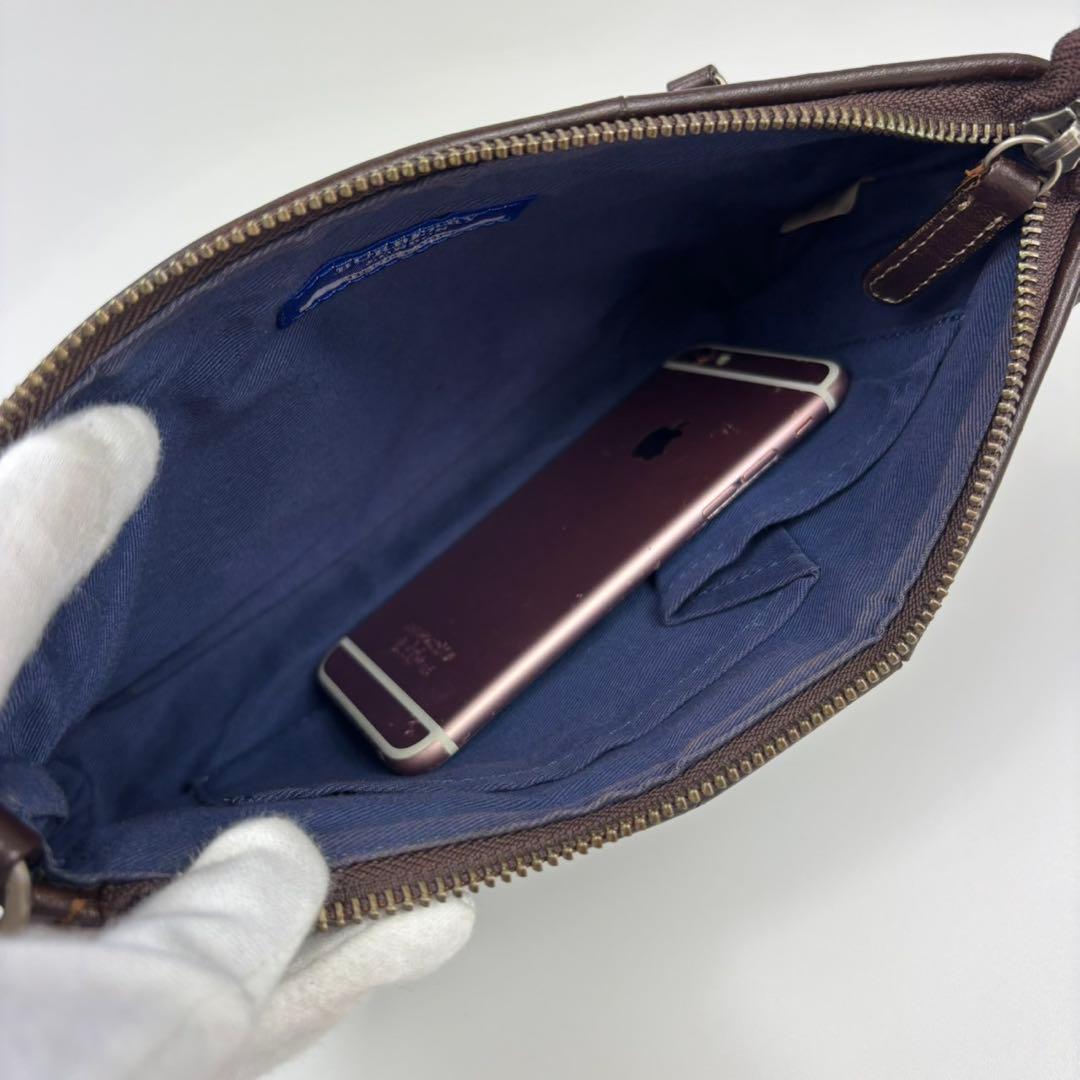 バーバリーブルーレーベル ショルダーバッグ ノバチェック キャンバス　y2k