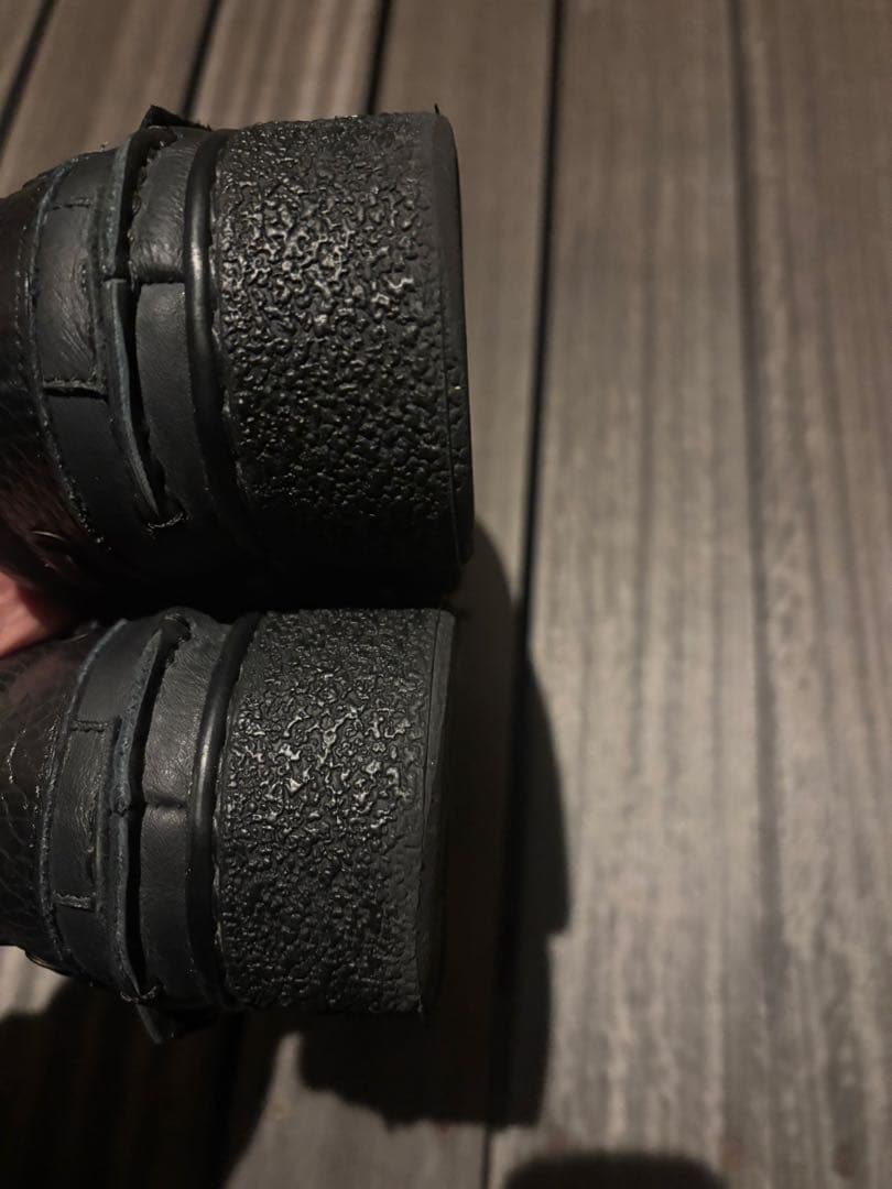 MANEBU FOURTHIRTY ブラック モカシンシューズ レザー