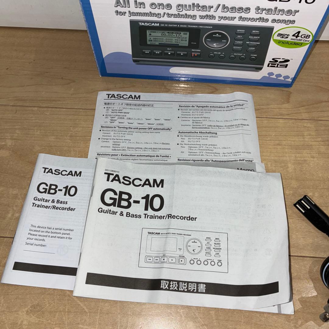 別売アダプターセットTASCAM GB-10 ギター・ベーストレーナーレコーダー