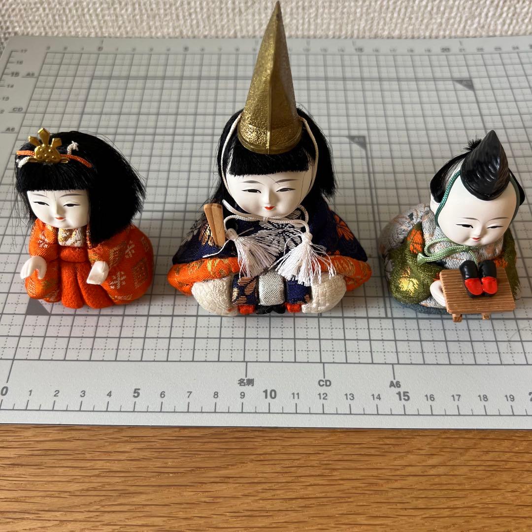 きめこみ雛 木目込み ひな人形 15人揃 小ぶり コンパクト 東京 吉徳