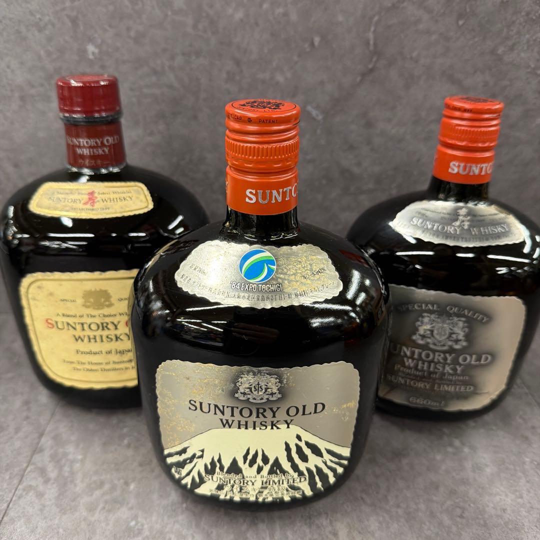 古酒　サントリー　オールド　ウイスキー　3本セット サントリー ウイスキー オールド 干支ラベル 3本セット 箱1点付 未