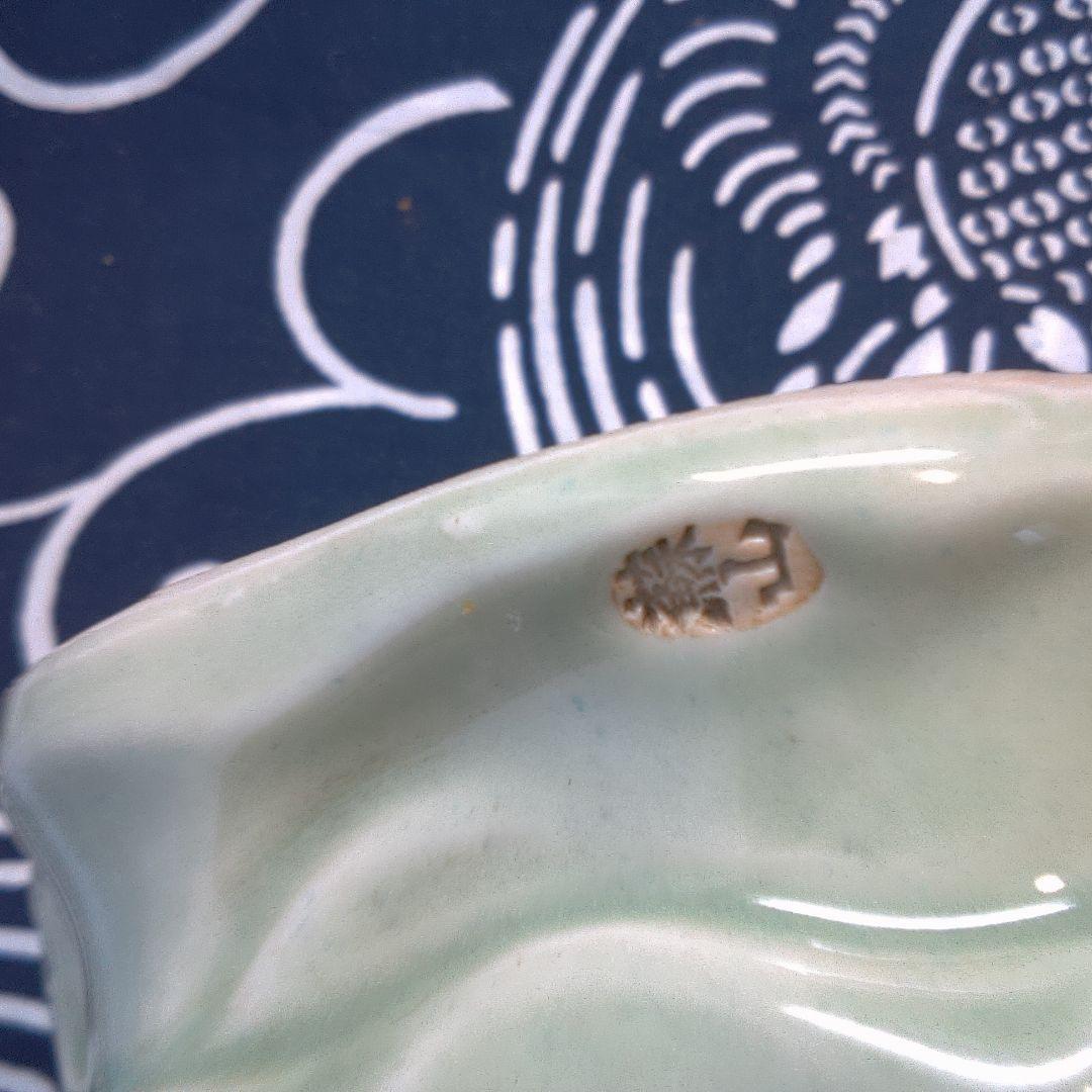 骨董4 緑色の陶器製老賢者像 約20cm - メルカリ