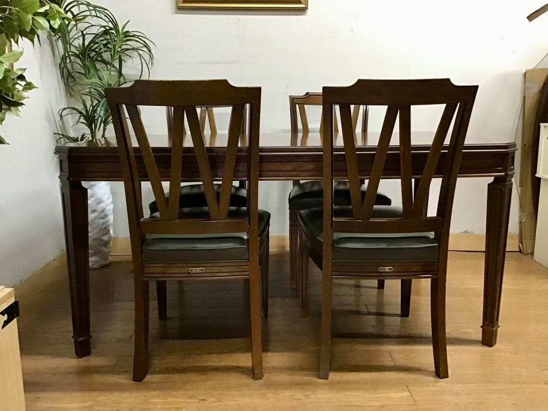 管376☆マルニ☆maruni☆地中海☆ダイニングテーブル☆チェア4脚