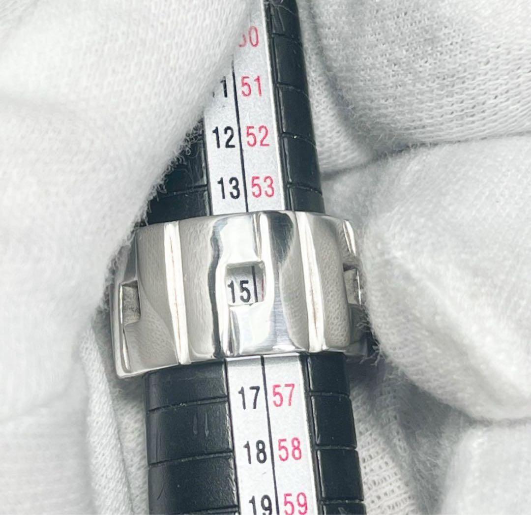 美品　GUCCI 指輪　Gスクエアワイドリング　15号