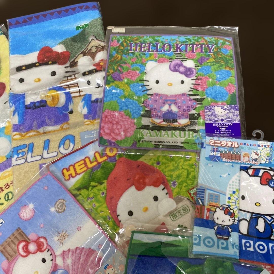 ご当地キティ ハンド・ミニタオル・巾着・根付セット