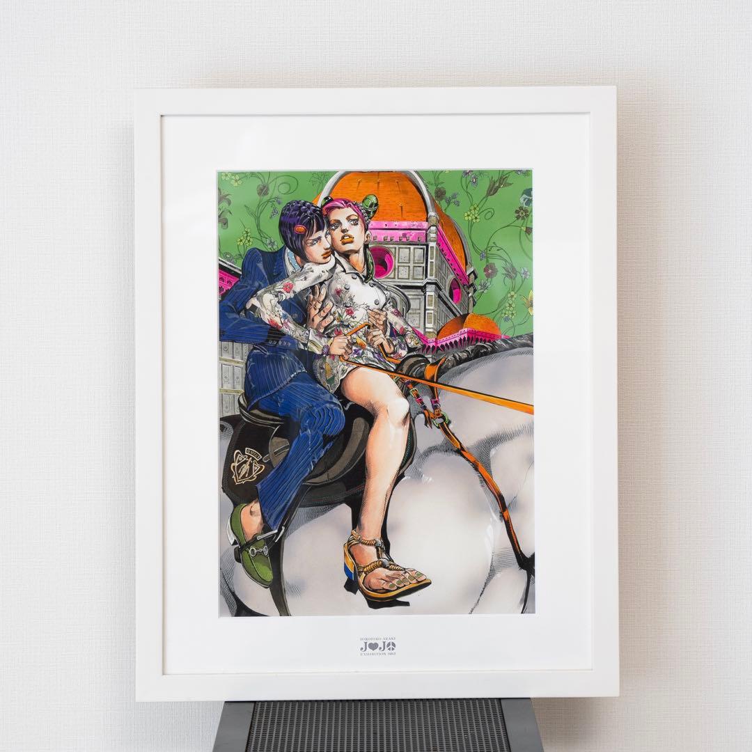 未展示品】ジョジョ展GUCCIコラボ徐倫&ブチャラティ荒木飛呂彦原画展