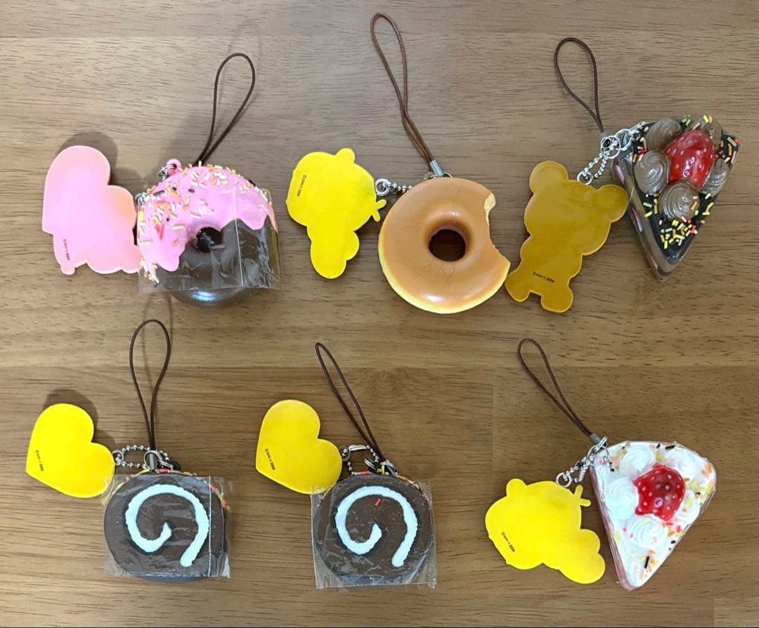 リラックマ スクイーズ マスコット ストラップ ケーキ ドーナツ 平成 激レア