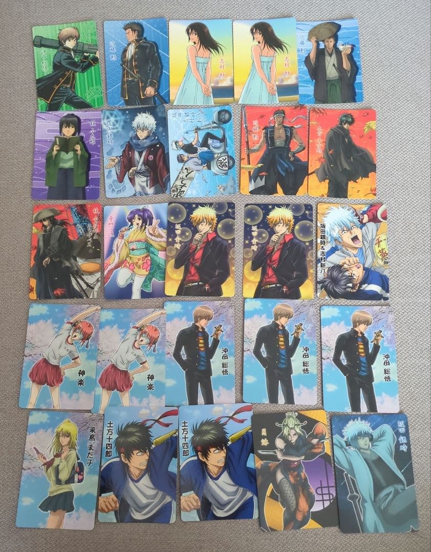 美品 140枚 銀魂 カードガム クリアカード