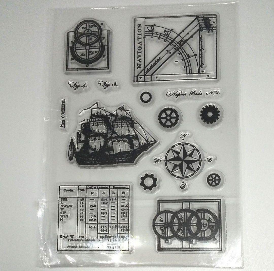 帆船のシリコーンスタンプ Die Clear Stamp