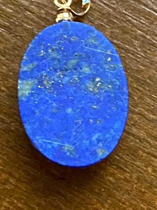 K18 天然ラピスラズリ ペンダントトップ お買い得品