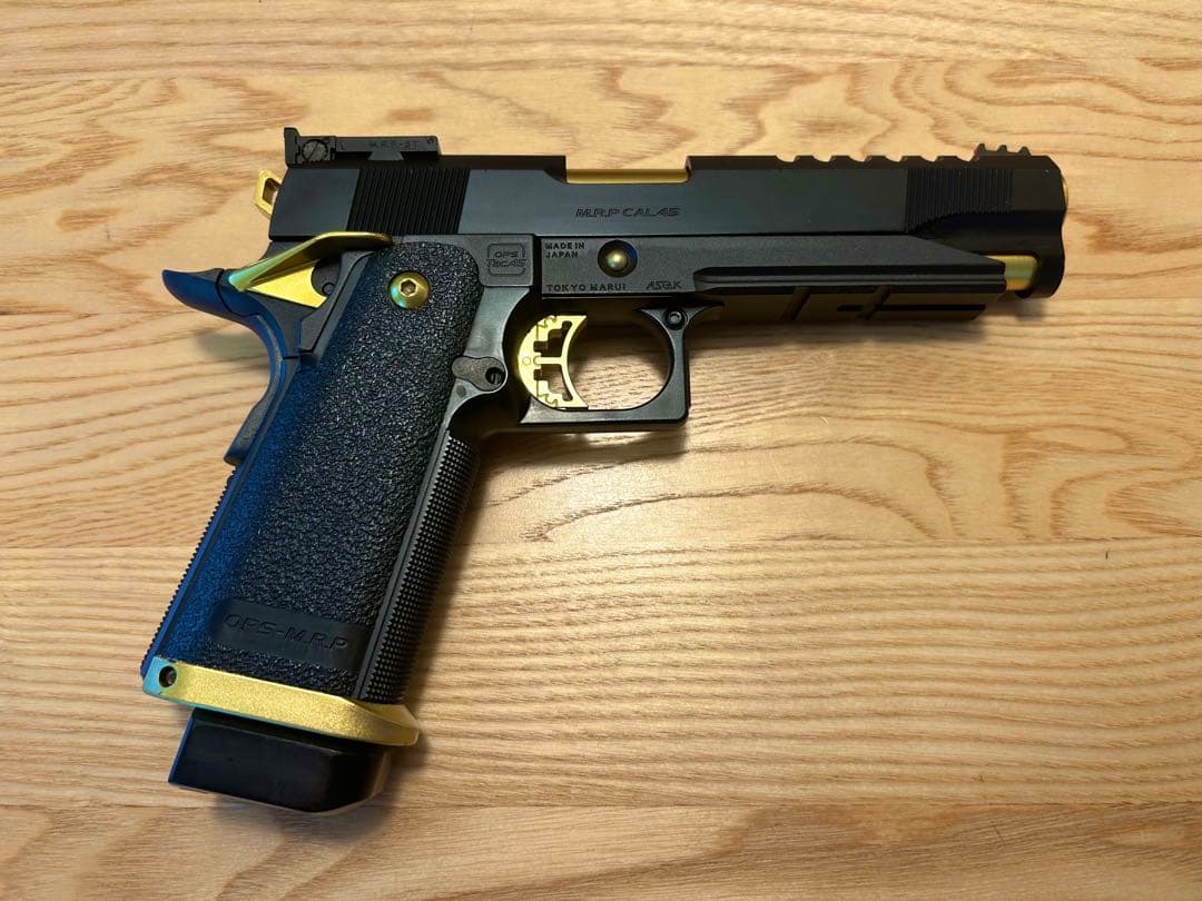 東京マルイ ハイキャパ ゴールドマッチ カスタム 美品 予備マガジン付き