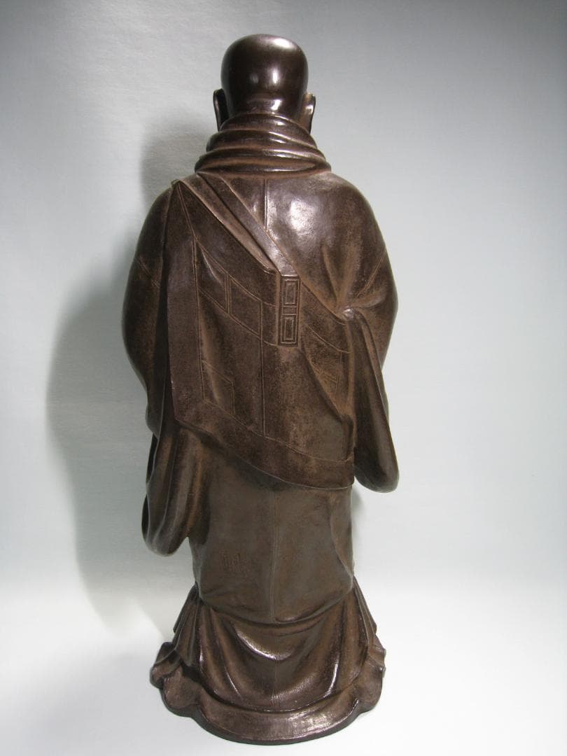 親鸞さん【親鸞聖人像】　ブロンズ製 浄土真宗開祖　　 高さ約59㎝
