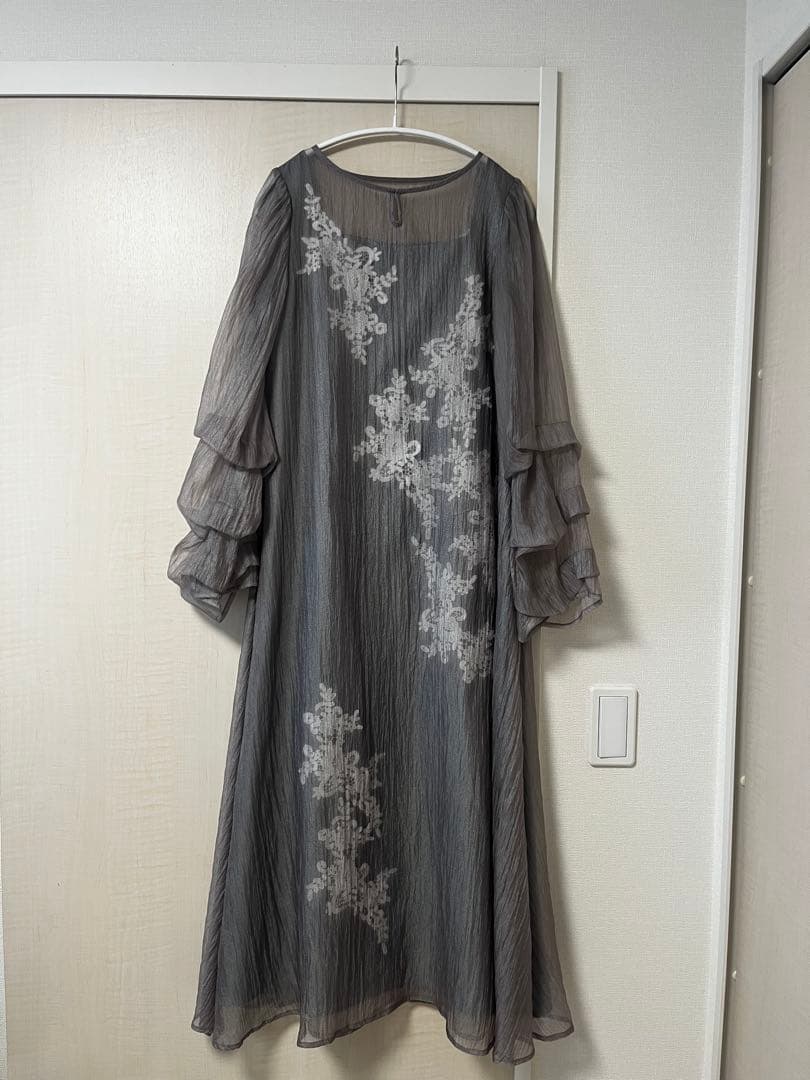 【LE’RURE】Sheer A-line onepiece