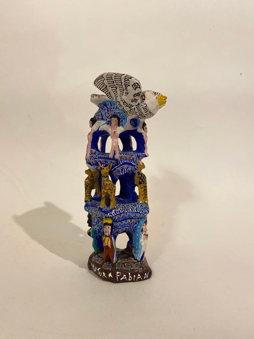 メキシコ工芸品 メキシカンクラフトアート 木彫り人形