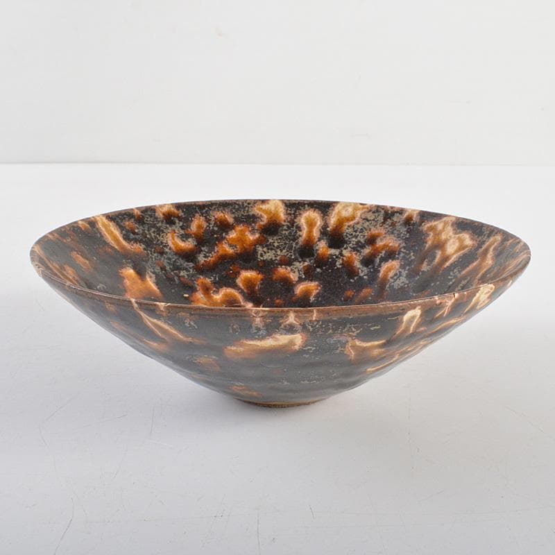 中国　元～明代　玳玻天目茶碗　V　R6276