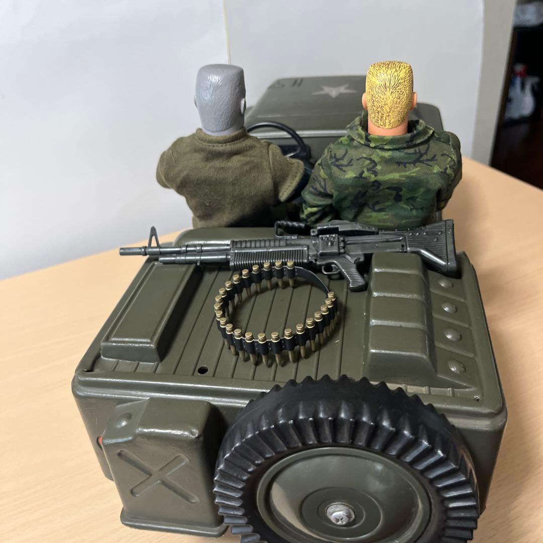 GI.joe コンバットジープ　1970年代 サイズ　1/6 人形2体付き