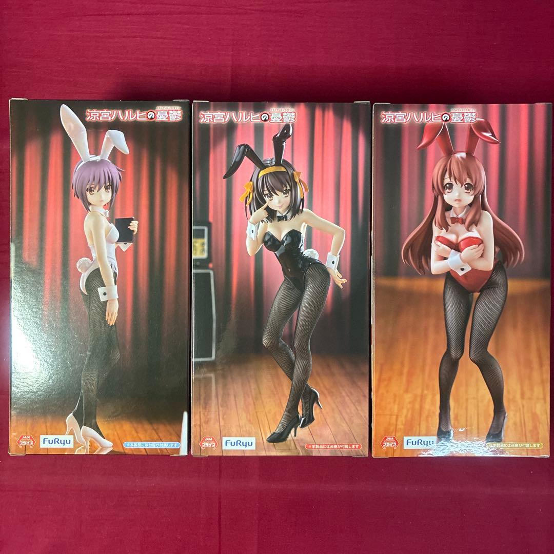 涼宮ハルヒの憂鬱BiCuteBunnies涼宮ハルヒ長門有希朝比奈みくフィギュア