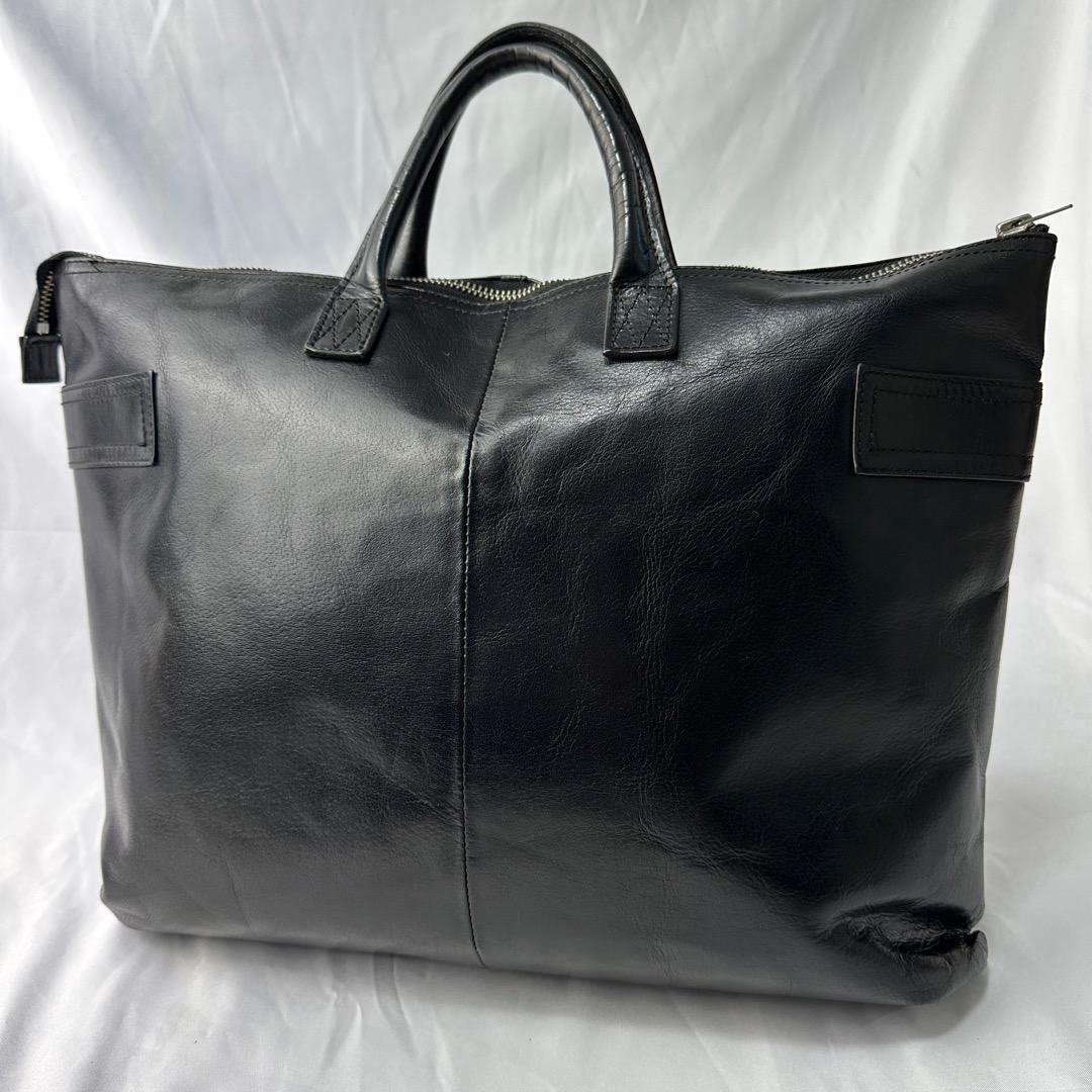 【美品】 PORTER ポーター ブリーフケース ビジネス レザー ブラック