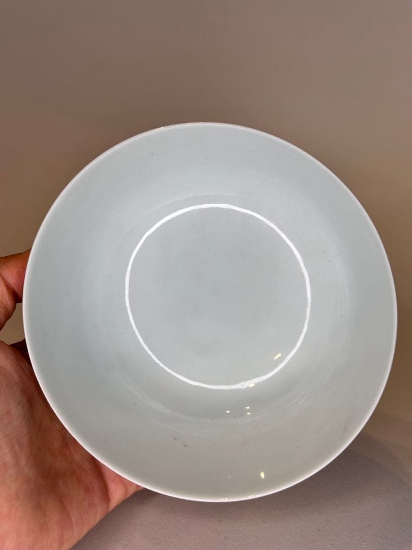 大明嘉靖年制 底款 紅釉 洒金 彩绘人物 碗 中国美術 古董