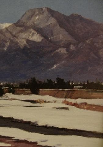 岡宏、【信濃富士】、希少な額装用画集より、新品額装付、状態良好