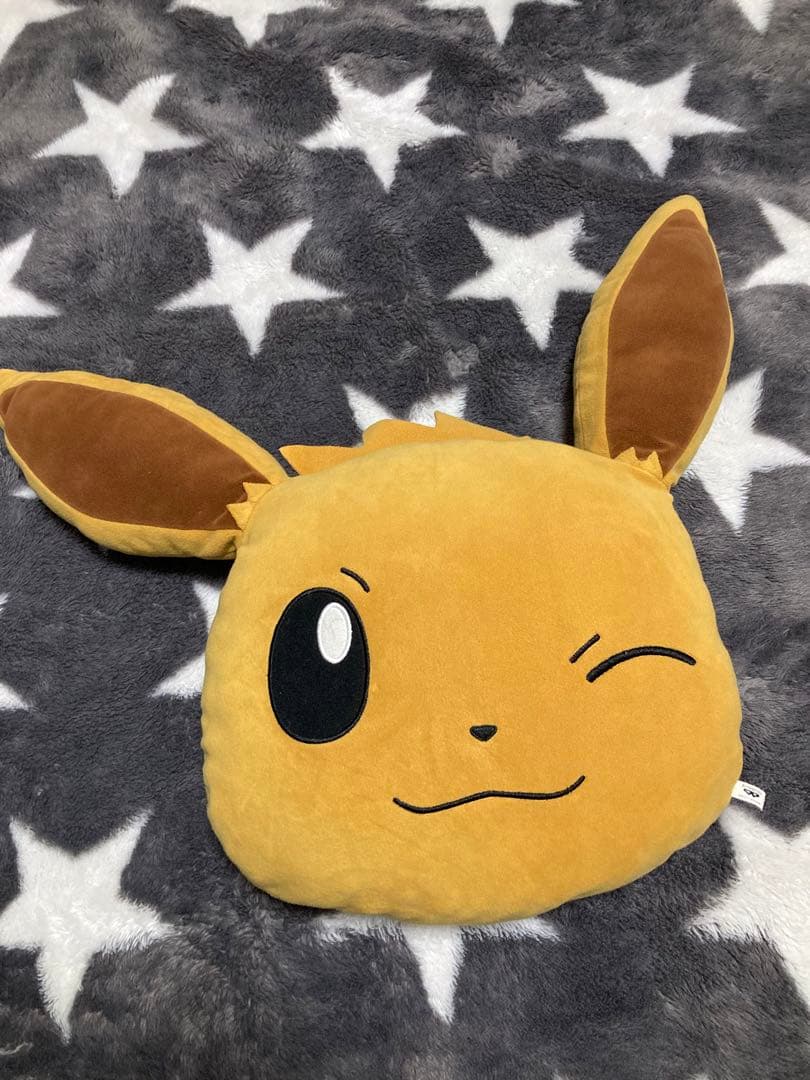 イーブイ　クッション ポケットモンスター イーブイ もちもちフェイスクッション インテリア