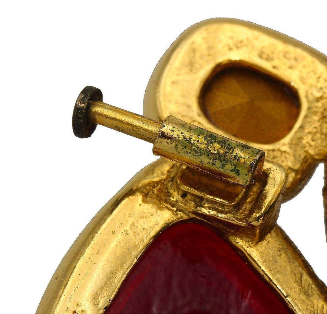 C2776 美品!! シャネル グリポアカラーストーン ブローチ - メルカリ