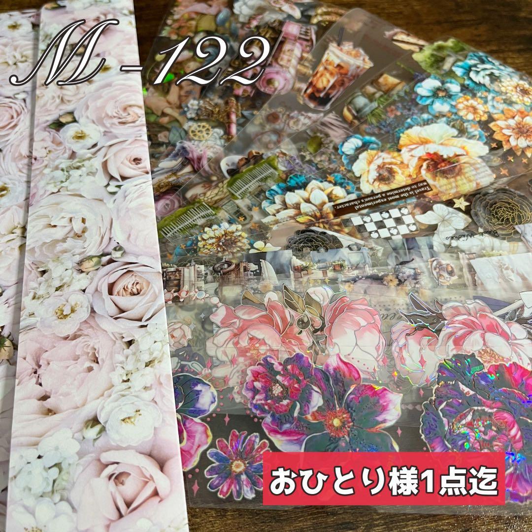 海外マステ 切り売りセット お裾分け No.100 装飾 人物 花柄