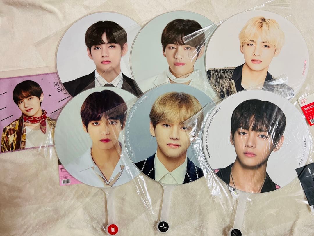 BTS うちわ フラッグ テヒョン テテ V 防弾少年団 バンタン