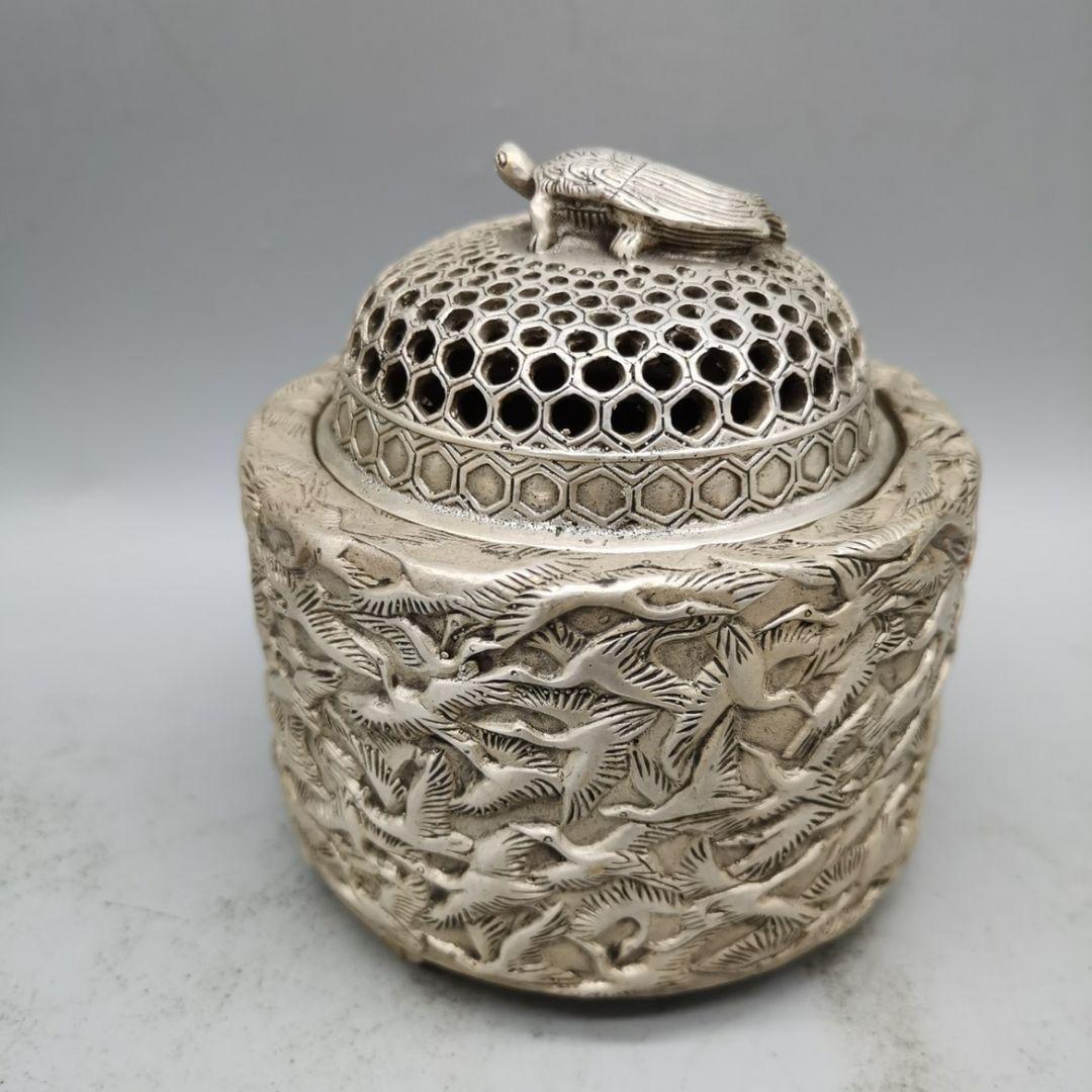 銅器 千鶴香炉 茶道具 香道具 蓋置 工芸品 美術品 置物