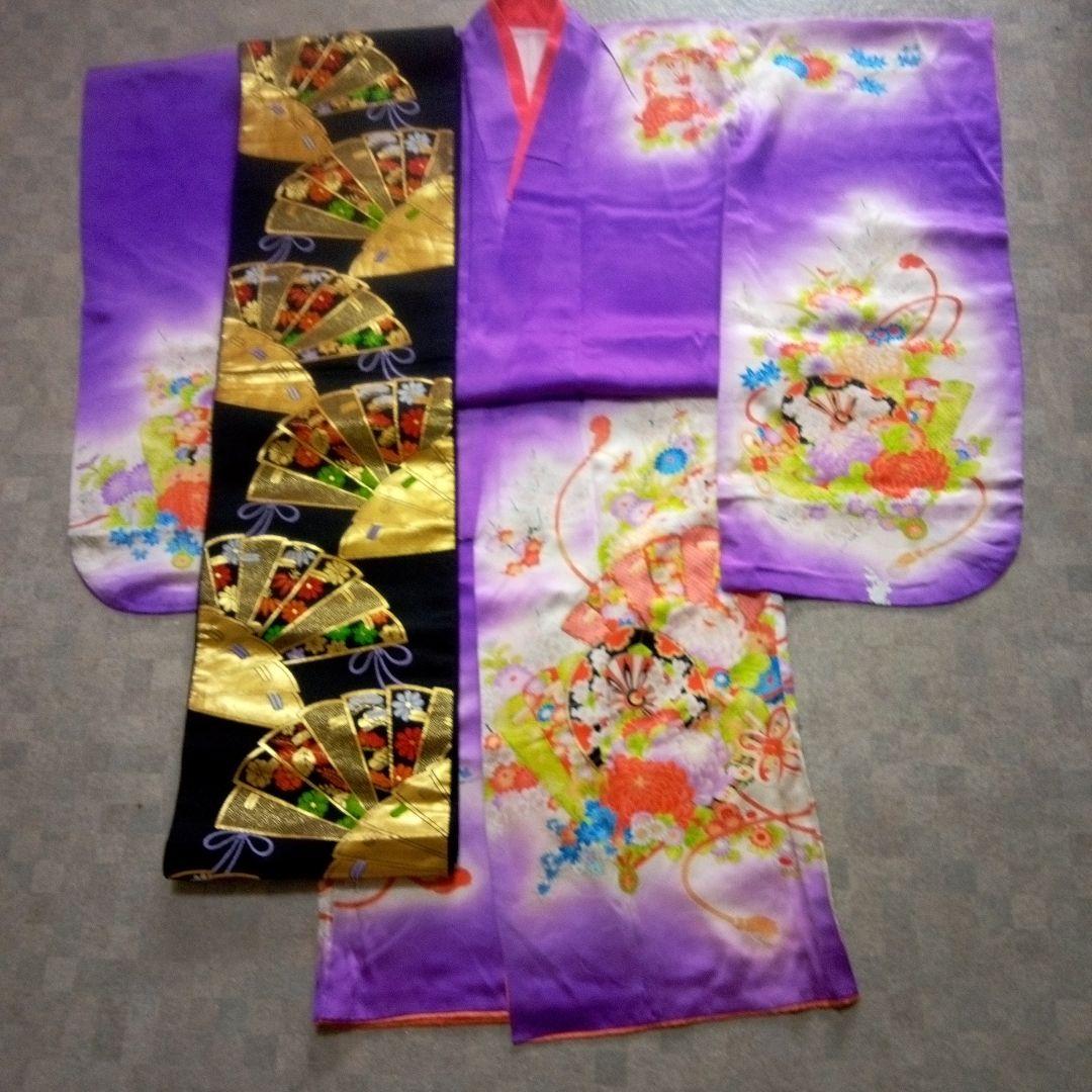 マイロママ様ご成約‼️アンティーク【正絹7歳用】振袖セット