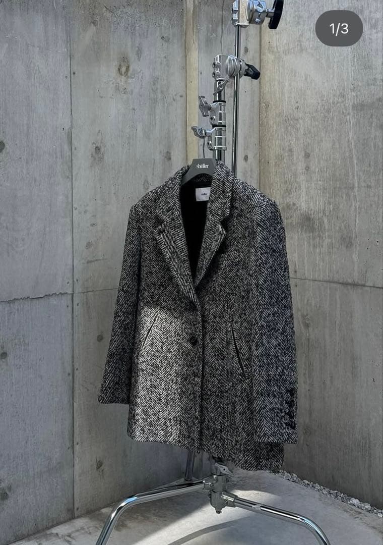 sheller シェリエ オーバーサイズジャケットコート アウター