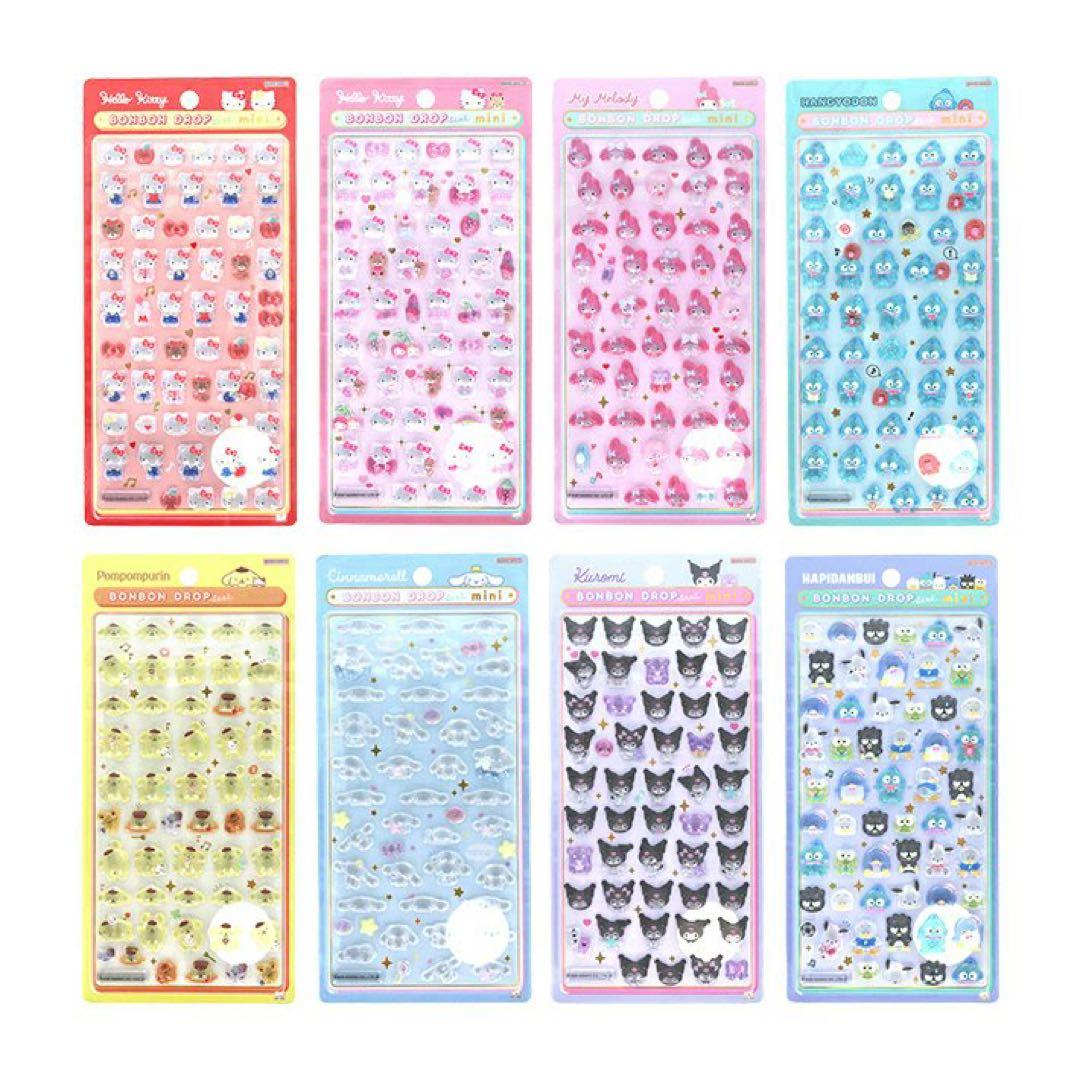 【国内正規品】 サンリオ ボンボンドロップシール ミニ コンプリートセット