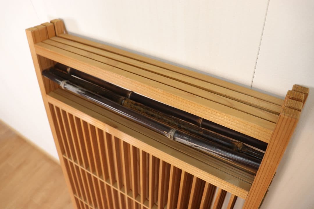 とんちゃん 激安　職人が作った四面組子屏風　パーテーション