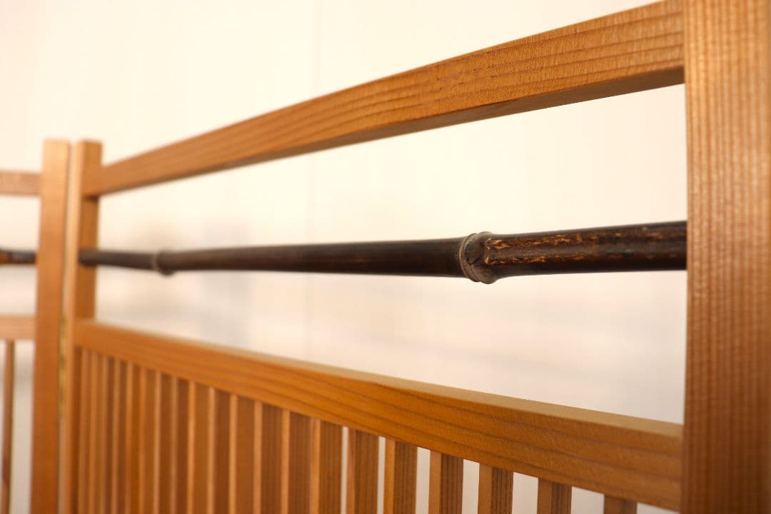 とんちゃん 激安　職人が作った四面組子屏風　パーテーション