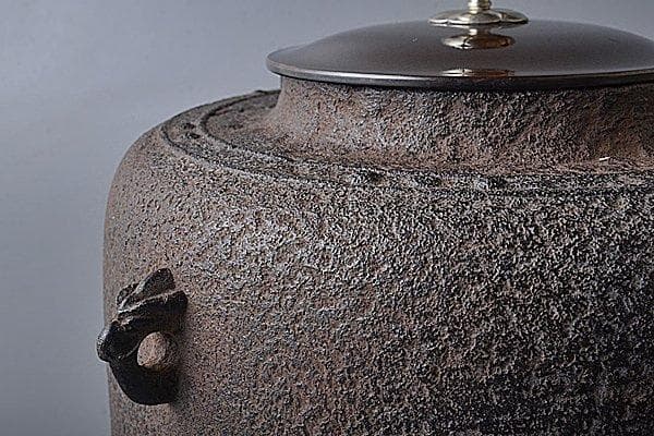 u282 茶道具 時代 佐藤清光 萬代屋炉釜（上手）