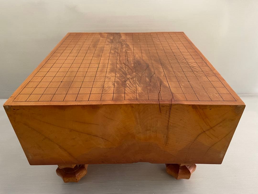 囲碁盤 碁盤 本榧 厚さ15.4cmへそ 脚付き