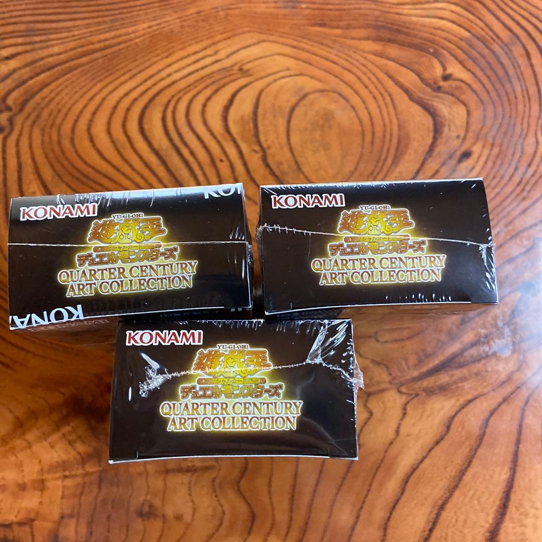 遊戯王　クォーターセンチュリーアートコレクション　 3BOX シュリンク