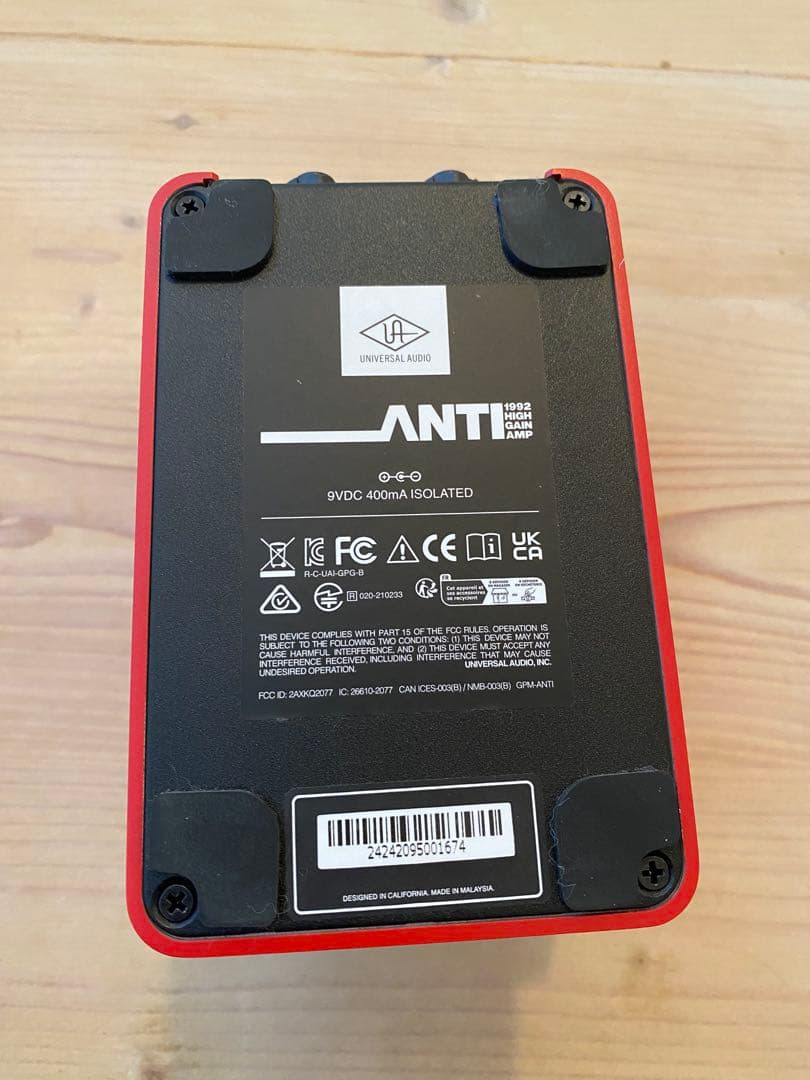 uafx ANTI ギターエフェクター レッド