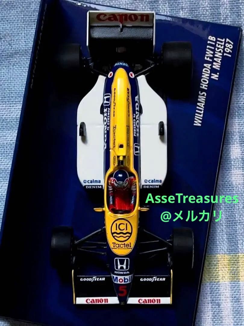 ミニチャンプス 1/43 ウィリアムズ・ホンダ FW11B マンセル 1987年